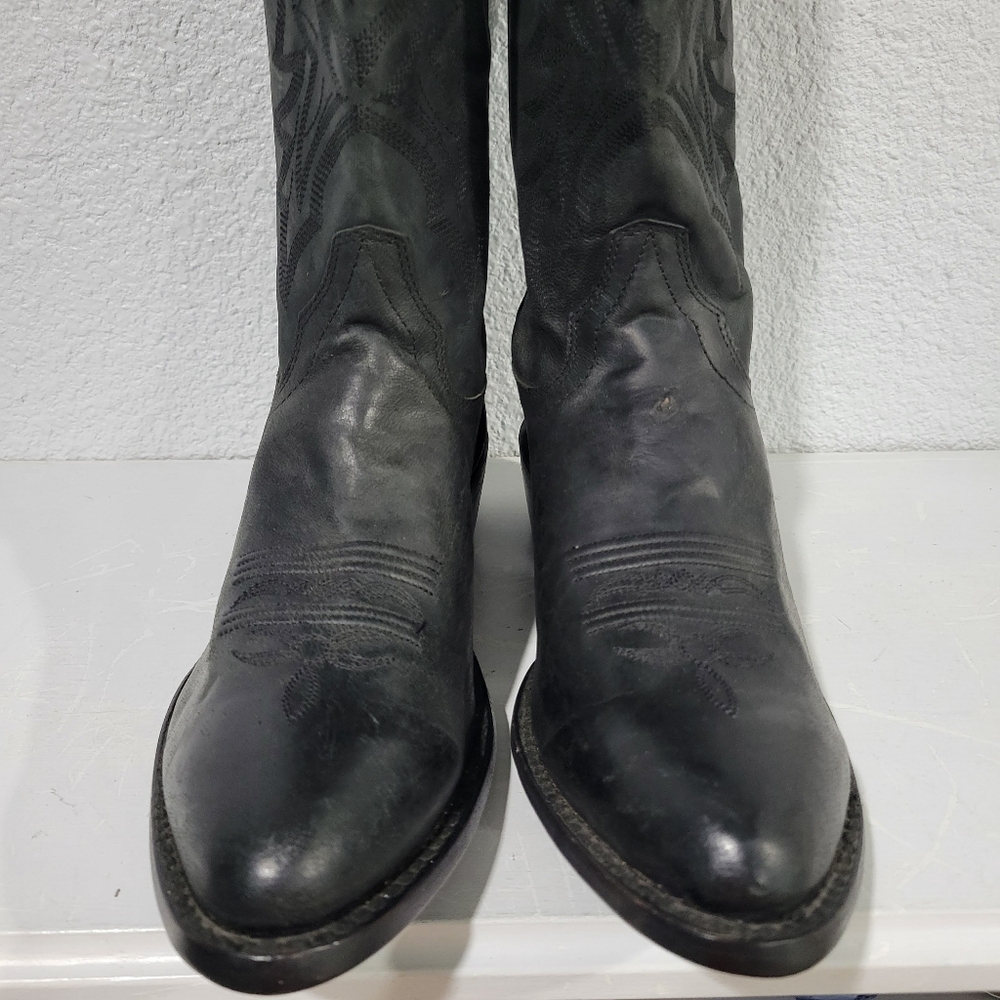Shyanne Raven Western Boots Cowgirl Round Toe - Women's Size 9.5 Black - Picture 7 of 11